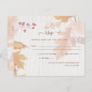 Carte Postale BUDGET Tout en 1 Feuilles automnales Terracotta Ma