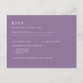 Carte Postale Budget Wisteria Purple Mariage Simple Monochrom (Devant)