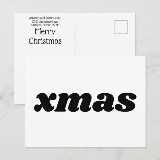 Carte Postale Budget Xmas (Devant / Derrière)