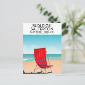 Carte Postale Budleigh Salterton, devon, affiche de voyage (Debout devant)
