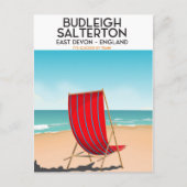 Carte Postale Budleigh Salterton, devon, affiche de voyage (Devant)