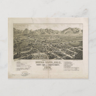 Carte Postale Buena Vista, Colorado (1882)