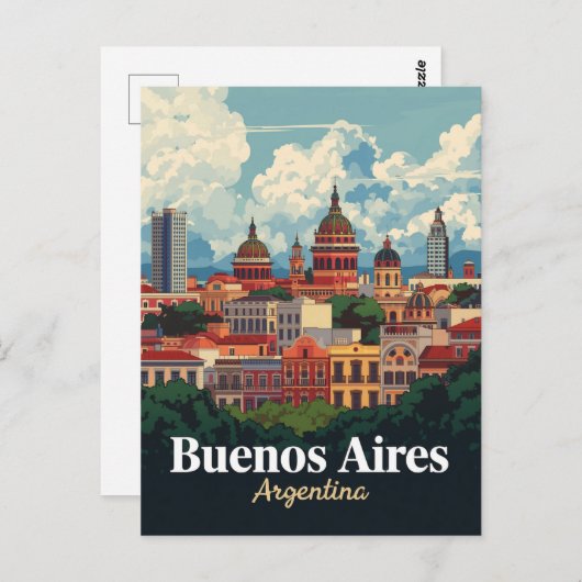 Carte Postale Buenos Aires Architectural Domes (Devant / Derrière)