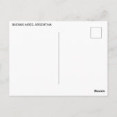 Carte Postale Buenos Aires, Argentine (Dos)