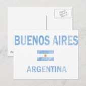 Carte Postale Buenos Aires Argentine Designs (Devant / Derrière)