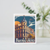 Carte Postale Buenos Aires Argentine Lieu de voyage célèbre (Debout devant)