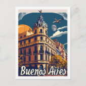 Carte Postale Buenos Aires Argentine Lieu de voyage célèbre (Devant)