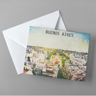 Carte Postale Buenos Aires Argentine Painting