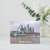 Carte Postale Buenos Aires, Argentine, Puente de la Mujer (Debout devant)