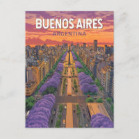 Buenos Aires Argentine Voyage Art Vintage