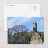 Carte Postale buenos aires jacaranda (Devant / Derrière)
