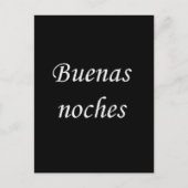 CARTE POSTALE BUENOS NOCHES GOODNIGHT LANGUAGE ESPAGNOL SOUHAITE (Devant)