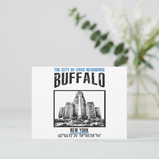 Carte Postale Buffalo (Debout devant)