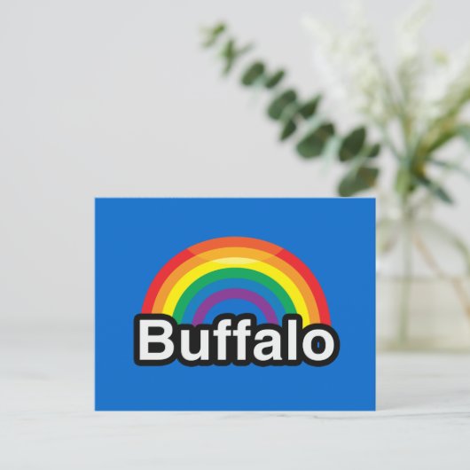 CARTE POSTALE BUFFALO (Debout devant)