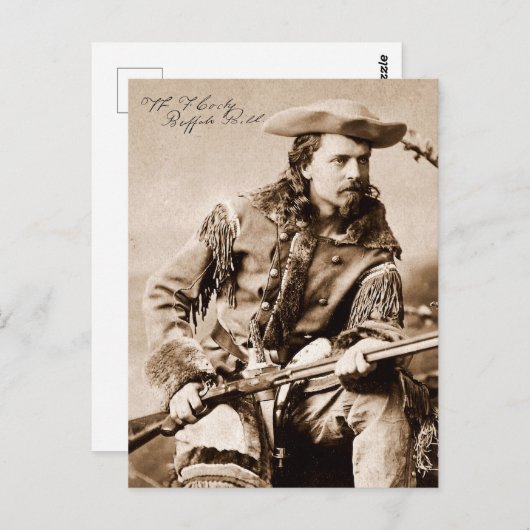 Carte postale Buffalo Bill (Devant / Derrière)