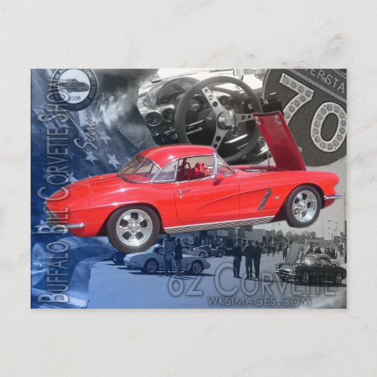 Carte Postale Buffalo Bill Corvette Show Poster (Devant)