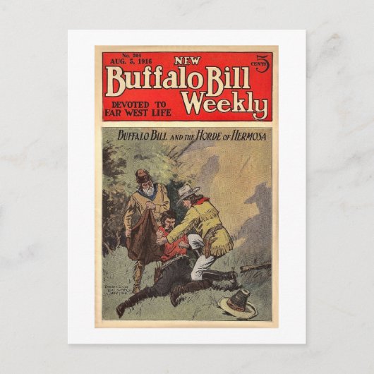 Carte Postale Buffalo Bill hebdomadaire 12 - Vintage (Devant)