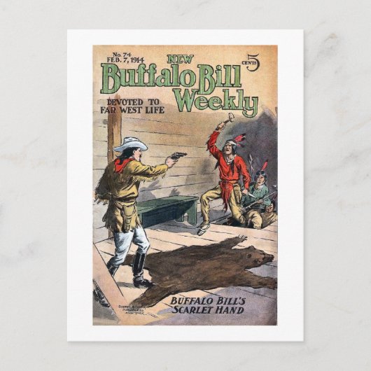 Carte Postale Buffalo Bill hebdomadaire 8 - vintage (Devant)