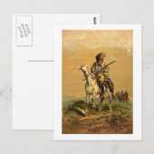 Carte Postale Buffalo Bill "The Scout" Annonce Vintage (Devant / Derrière)