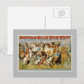 Carte Postale Buffalo Bill wild west show, c1899. (Devant / Derrière)