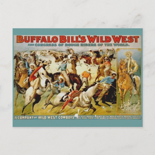 Carte Postale Buffalo Bill's Wild West Show (Devant)