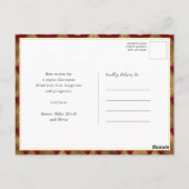 Carte Postale Buffalo moderne Plaid Élégant Script MERRY Simple  (Dos)