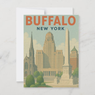 Carte Postale Buffalo New York