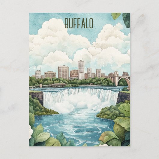 Carte Postale Buffalo New York State Travel (Devant)