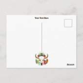 Carte Postale Buffalo Skull Native American Emblem (Dos)