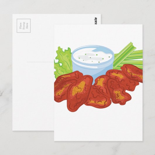 Carte Postale Buffalo Wings (Devant / Derrière)