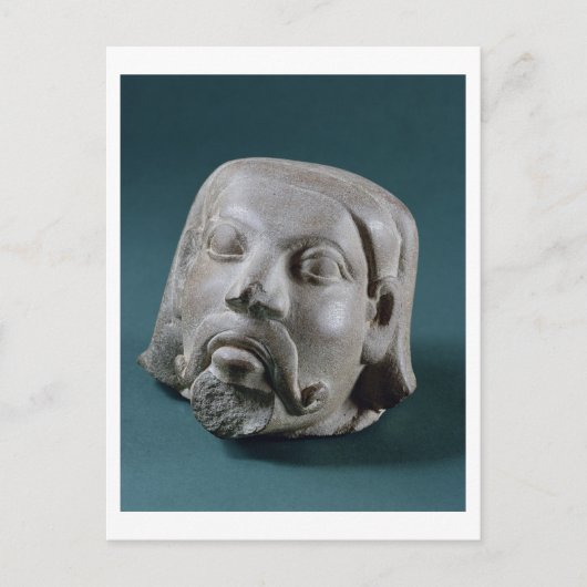 Carte Postale Buffed sandstone head of a foreigner, Sarnath, 3rd (Devant)