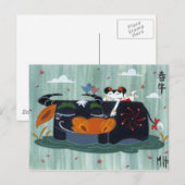 Carte Postale Buffle du printemps (Devant / Derrière)