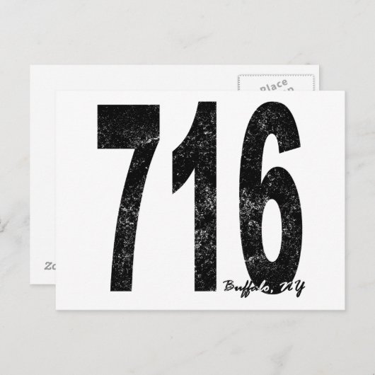 Carte Postale Buffle en détresse 716 (Devant / Derrière)