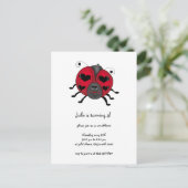 Carte Postale Buggies de jardin ・ Smiling Ladybug (Debout devant)