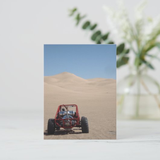 Carte Postale Buggy Dune dans le sable (Debout devant)