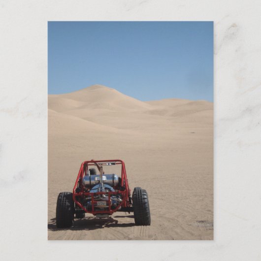 Carte Postale Buggy Dune dans le sable (Devant)
