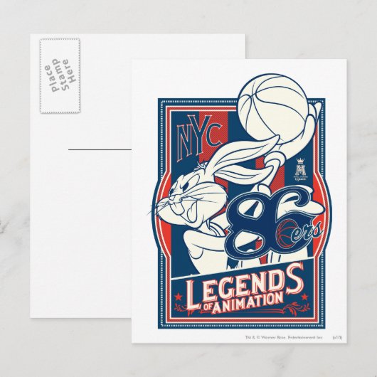 Carte Postale BUGS BUNNY™ 86ers (Devant / Derrière)