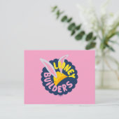 Carte Postale BUGS BUNNY BUILDERS™| Casque de chantier Logo à fe (Debout devant)