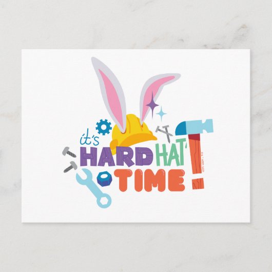 Carte Postale BUGS BUNNY BUILDERS™| C'est l'heure du casque (Devant)