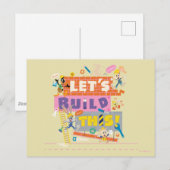 Carte Postale BUGS BUNNY BUILDERS™| Chantier "Construisons ensem (Devant / Derrière)