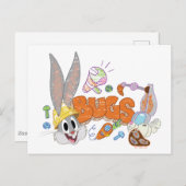 Carte Postale BUGS BUNNY BUILDERS™| Croquis de BUGS BUNNY™ (Devant / Derrière)