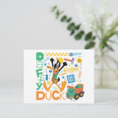 Carte Postale BUGS BUNNY BUILDERS™| DAFFY DUCK™ Work Tools (Debout devant)