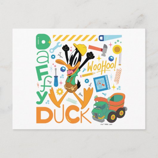Carte Postale BUGS BUNNY BUILDERS™| DAFFY DUCK™ Work Tools (Devant)