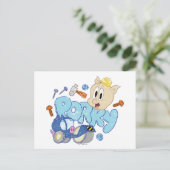 Carte Postale BUGS BUNNY BUILDERS™| Dessin de Porky (Debout devant)