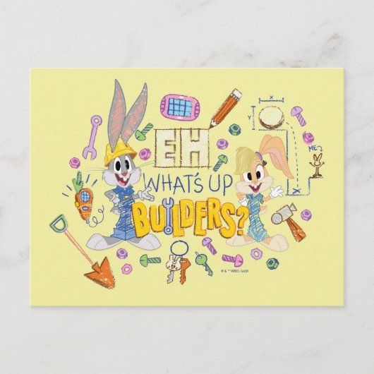 Carte Postale BUGS BUNNY BUILDERS™| Eh, What's Up Builders? (Devant)