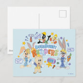Carte Postale BUGS BUNNY BUILDERS™| Groupe de dessins artistique (Devant / Derrière)