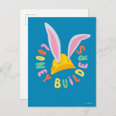 Carte Postale BUGS BUNNY BUILDERS™| Hard Hat Circle Logo (Devant / Derrière)