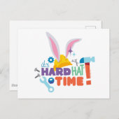 Carte Postale BUGS BUNNY BUILDERS™| It's Hard Hat Time (Devant / Derrière)