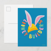 Carte Postale BUGS BUNNY BUILDERS™| Logo Cercle Casque de Chanti (Devant / Derrière)