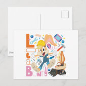 Carte Postale BUGS BUNNY BUILDERS™| Lola Bunny Outils de Travail (Devant / Derrière)